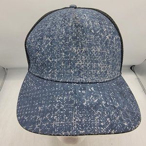 Lululemon Adults Blue Adjustable Trucker Hat Cap Comfort Casual Breathable